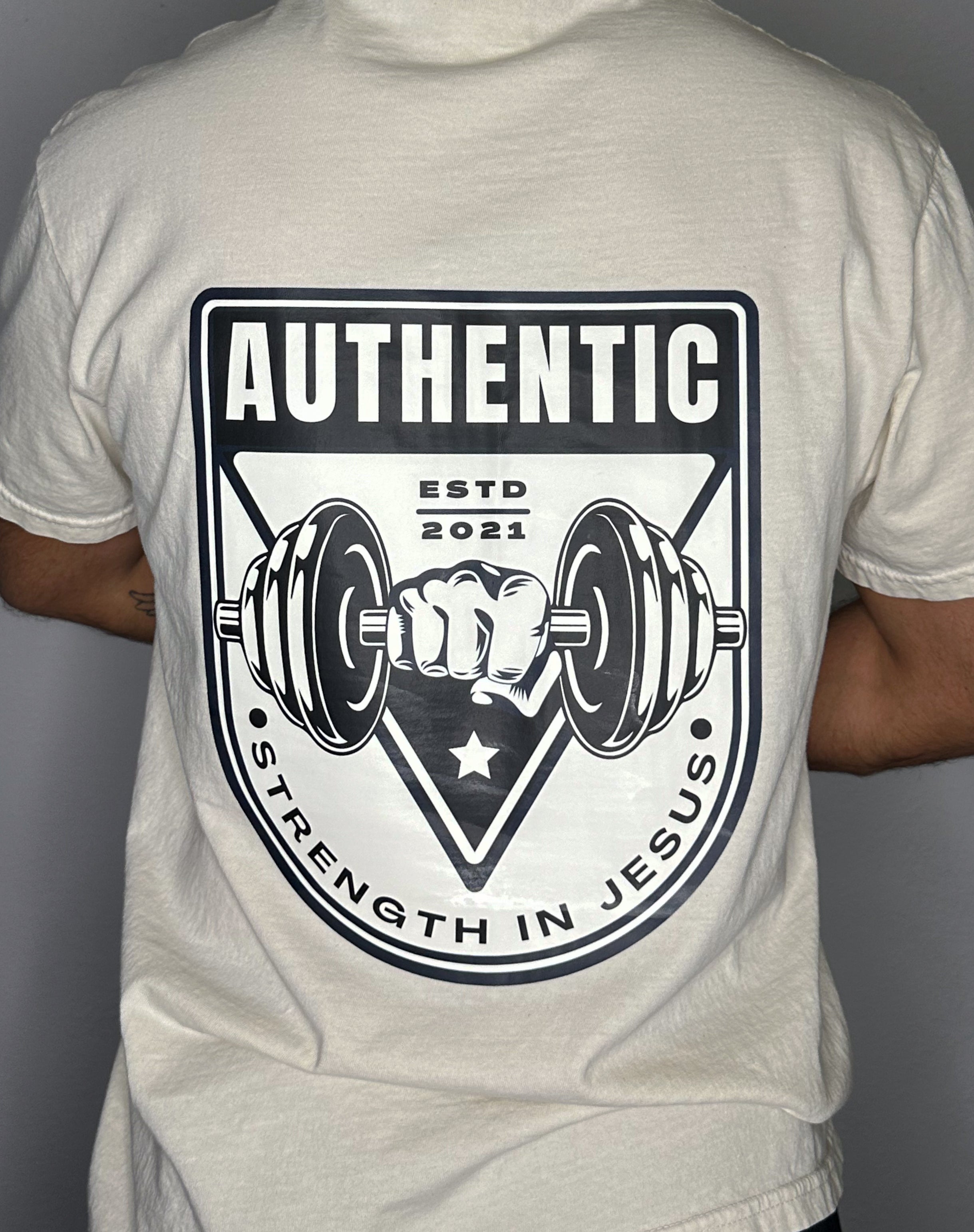 Authentic "Strength in Jesus" Unisex Premium pump cover/T-shirt