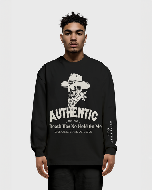 "DEATH HAS NO HOLD ON ME" Unisex Premium Sweatshirt