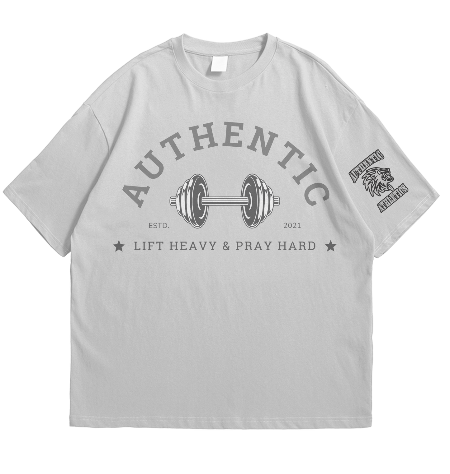 Authentilex "Lift Heavy & Pray Hard" Unisex Premium Pump Cover/T-shirt